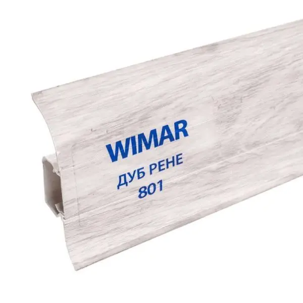 Пластиковый плинтус Wimar № 801 Дуб Рене (58х25х2500мм)